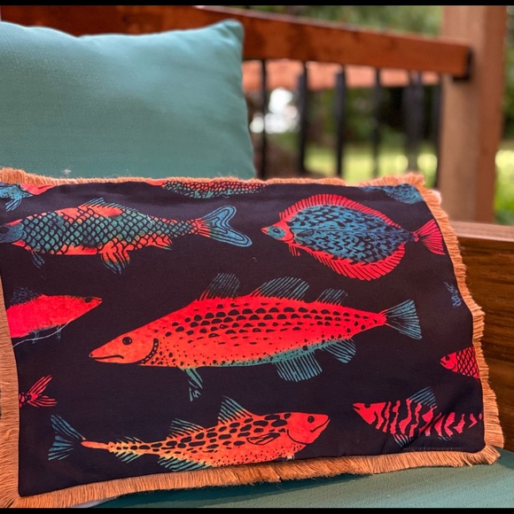 Accents New Bright Tropical Fish Throw Pillow Poshmark